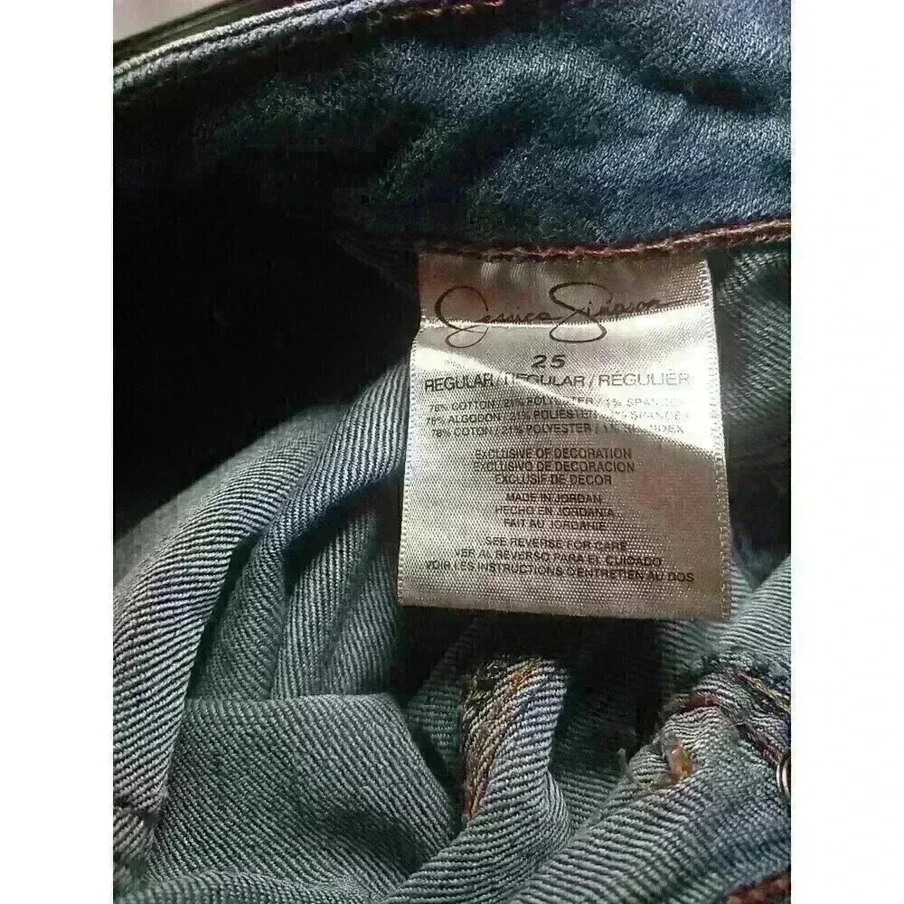 Jessica Simpson Kiss Me jegging jeans size‎ 25 Dark Wash - Picture 7 of 11
